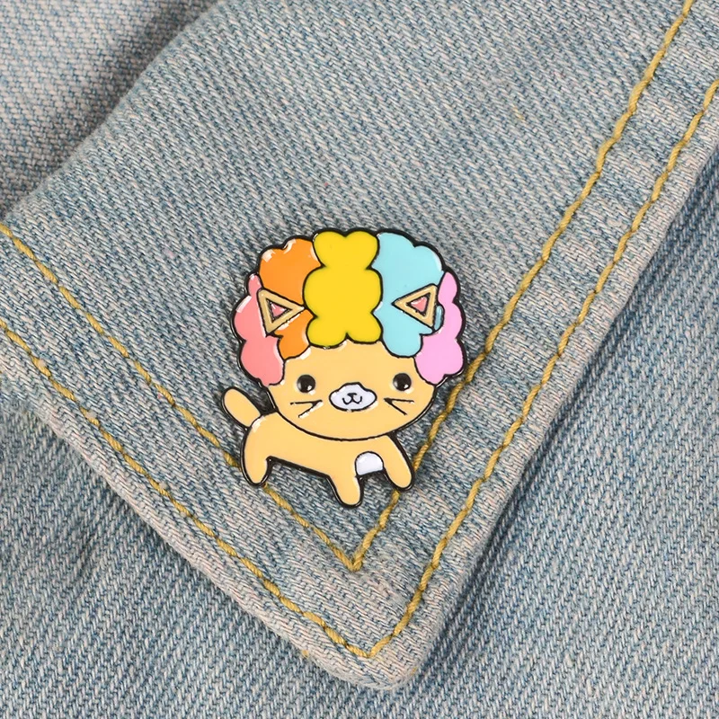 WEISHUOLI Cartoon Cartoon cute puppy rainbow hair triangle badge alloy Brooch For Women
WEISHUOLI Cartoon Cartoon cute puppy rainbow hair triangle badge alloy Brooch For Women