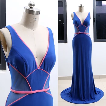 MACloth Blue Sheath V Neck Floor-Length Long Jersey Prom Dresses Dress M 264574 Clearance
MACloth Blue Sheath V Neck Floor-Length Long Jersey Prom Dresses Dress M 264574 Clearance