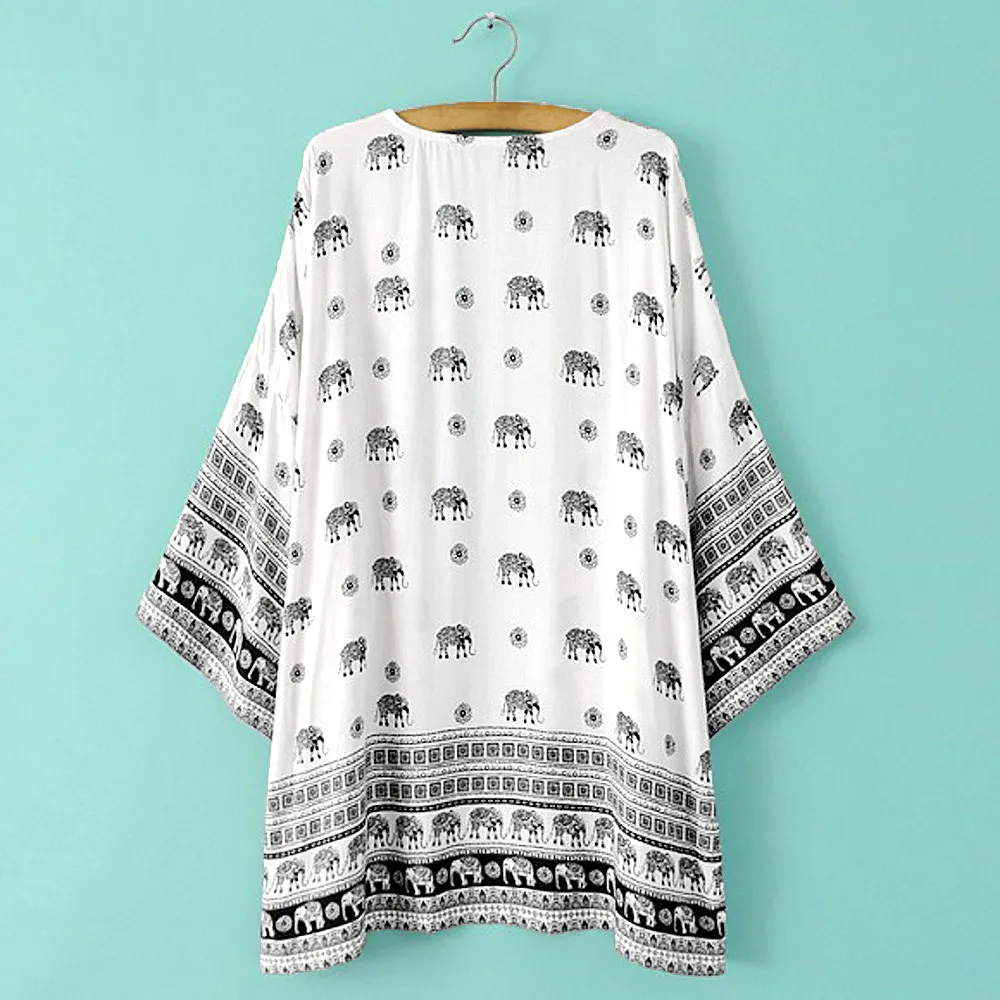New Spring Women Maxi Women Elephant Printed Half Sleeve Kimono Cardigan Coat Tops Blouse Cover up Kimono Coat 1j21*
New Spring Women Maxi Women Elephant Printed Half Sleeve Kimono Cardigan Coat Tops Blouse Cover up Kimono Coat 1j21*