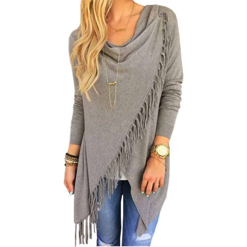 Europe America Coat Women Long Hot Classic Slash Fringed tassel Cardigan Jacket Irregular women's Coats Clothing Vestidos LBD802
Europe America Coat Women Long Hot Classic Slash Fringed tassel Cardigan Jacket Irregular women's Coats Clothing Vestidos LBD802