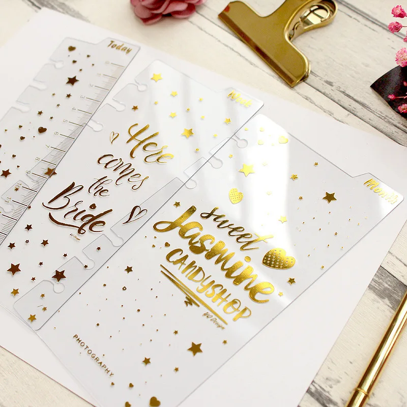 Harphia Index Page With Today Ruler Separate 3pcs/set Golden divider A6 Loose Leaf Notebook Agenda Planner Journal Organize
Harphia Index Page With Today Ruler Separate 3pcs/set Golden divider A6 Loose Leaf Notebook Agenda Planner Journal Organize