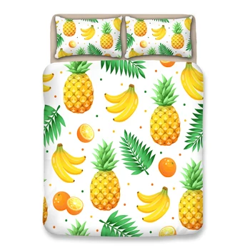New 3pcs Bedding Set Cartoon Pineapple Heart Printing king queen size Duvet Cover Set Cute Bed Covers for Pillowcase Girls Bed
New 3pcs Bedding Set Cartoon Pineapple Heart Printing king queen size Duvet Cover Set Cute Bed Covers for Pillowcase Girls Bed