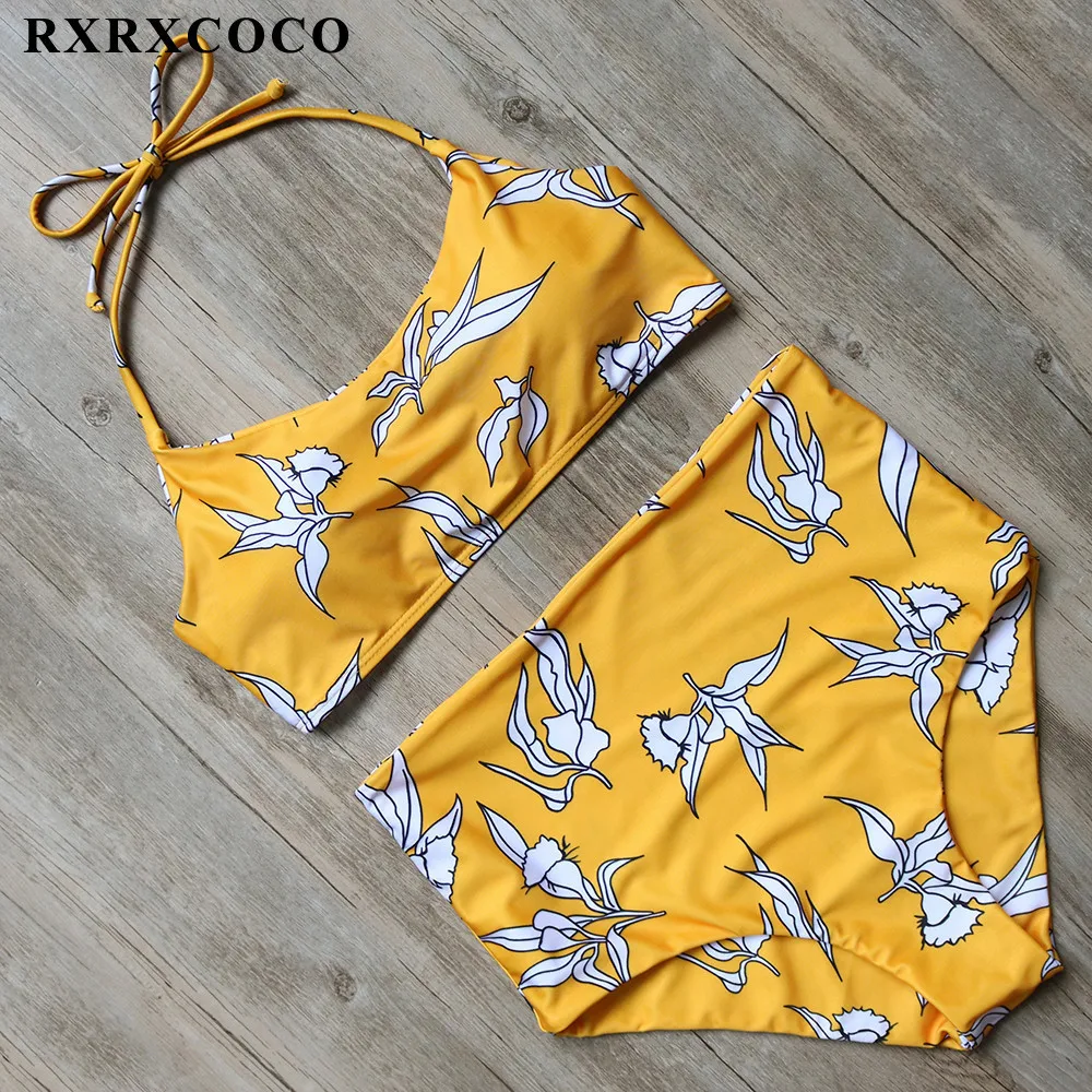 RXRXCOCO Hot Sexy High Waist Bikinis Women Swimwear Set Strappy Swimsuit Push Up Printing Bathing Suit Brazilian Swimming Suits
RXRXCOCO Hot Sexy High Waist Bikinis Women Swimwear Set Strappy Swimsuit Push Up Printing Bathing Suit Brazilian Swimming Suits