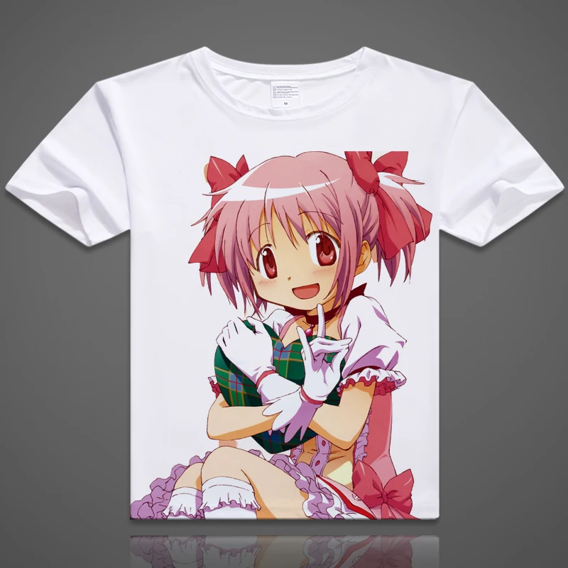Puella Magi Madoka Magica T-shirts Kaname Madoka Cosplay Printed T Shirt Short Sleeve Tees Summer Akemi Homura Tops
Puella Magi Madoka Magica T-shirts Kaname Madoka Cosplay Printed T Shirt Short Sleeve Tees Summer Akemi Homura Tops