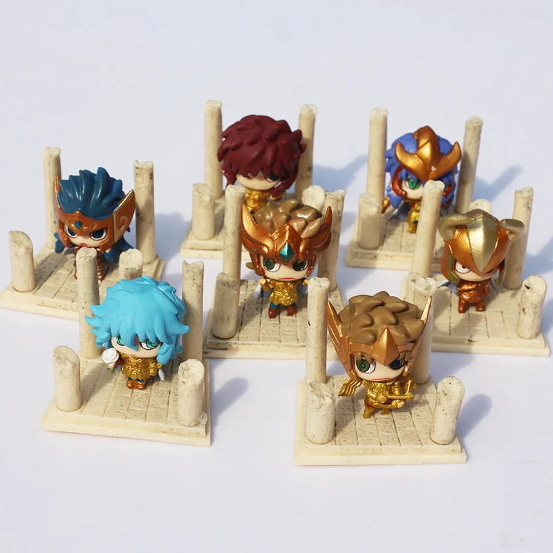 7pcs/set 4cm Saint Seiya Q version the Gold Saint Figure Toys ornaments 12 Palace papers the first bomb Free shipping
7pcs/set 4cm Saint Seiya Q version the Gold Saint Figure Toys ornaments 12 Palace papers the first bomb Free shipping