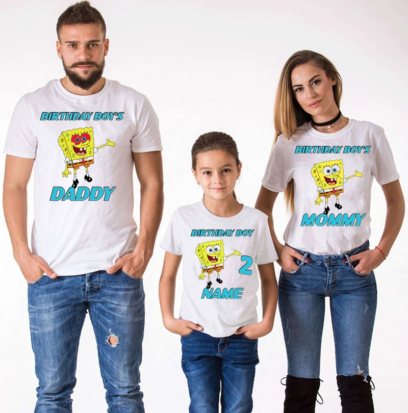 Sponge Baby 2nd Birthday T-shirt Family Birthday T-Shirt Family Matching Clothes Mother and Daughter Clothes Boys Clothes Shirt
Sponge Baby 2nd Birthday T-shirt Family Birthday T-Shirt Family Matching Clothes Mother and Daughter Clothes Boys Clothes Shirt
