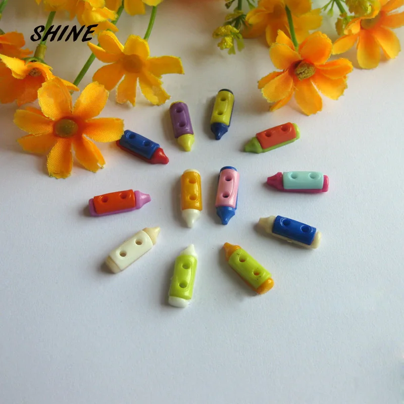 SHINE Plastic Sewing Buttons Scrapbooking Crayon Multicolor Mixed Two Holes Pattern 20 x 7mm 50 PCs Costura Botones Decorate
SHINE Plastic Sewing Buttons Scrapbooking Crayon Multicolor Mixed Two Holes Pattern 20 x 7mm 50 PCs Costura Botones Decorate