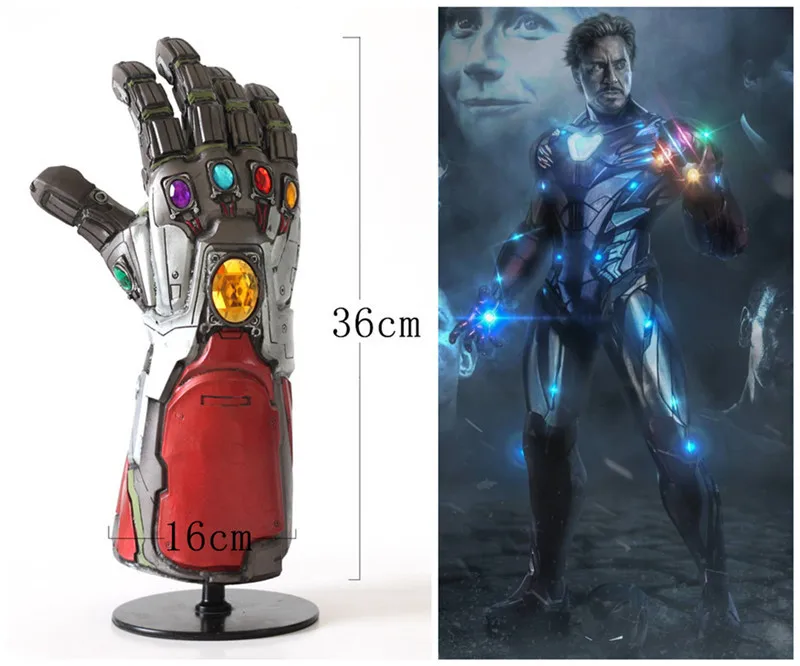 Avengers Endgame Superhero Iron Man Tony Stark Thanos Infinity Gauntlet Stone LED Light Cosplay Gloves Arm Armor Talex Hand Prop
Avengers Endgame Superhero Iron Man Tony Stark Thanos Infinity Gauntlet Stone LED Light Cosplay Gloves Arm Armor Talex Hand Prop