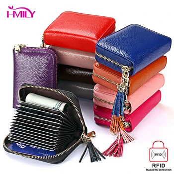 HMILY Card Wallets Female Genuine Leather Change Purse Men & Women Real Leather Women Credit Card Bag Solid Color Card Holder
HMILY Card Wallets Female Genuine Leather Change Purse Men & Women Real Leather Women Credit Card Bag Solid Color Card Holder