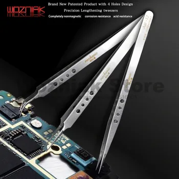 MECHANIC Cellphone Repairs Heat dissipation lengthening tweezers High Precision Clamp Non-magnetic tweezers on BGA chip 
MECHANIC Cellphone Repairs Heat dissipation lengthening tweezers High Precision Clamp Non-magnetic tweezers on BGA chip
