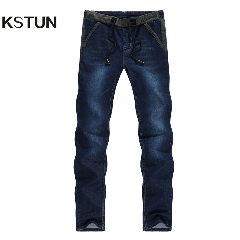 KSTUN Mens Jeans Korean Quality Brand Dark Blue Slim Leg Drawstring Casual Trousers Male Joggers Man Cowboys Pantalones Hombre
KSTUN Mens Jeans Korean Quality Brand Dark Blue Slim Leg Drawstring Casual Trousers Male Joggers Man Cowboys Pantalones Hombre