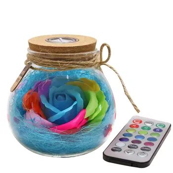 LED RGB Dimmer Rose Night Light With Remote Control Rose Flower Bottle Lamp LED Romantic Gift For Ladies
LED RGB Dimmer Rose Night Light With Remote Control Rose Flower Bottle Lamp LED Romantic Gift For Ladies