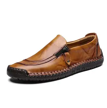 Men's formal Shoes 2019Men Genuine Leather Loafers Shoes Fashion Handmade Soft Breathable Moccasins Flats Large size 38-48 shoes
Men's formal Shoes 2019Men Genuine Leather Loafers Shoes Fashion Handmade Soft Breathable Moccasins Flats Large size 38-48 shoes
