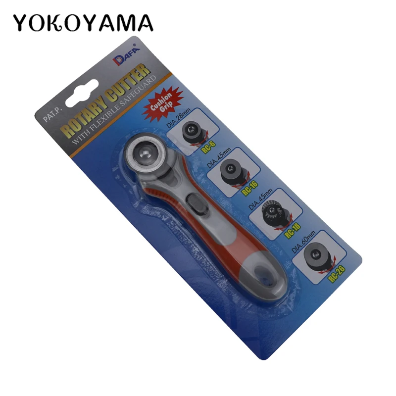 YOKOYAMA 28mm Cloth Rotary Cutter DIY Sewing Tool Patchwork Roller Wheel Round Knife Cloth Rotary Cutte Fabric Cutting Tool
YOKOYAMA 28mm Cloth Rotary Cutter DIY Sewing Tool Patchwork Roller Wheel Round Knife Cloth Rotary Cutte Fabric Cutting Tool