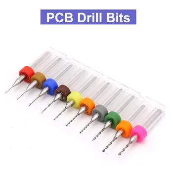 10pcs PCB drill 0.15mm-2.5mm tungsten carbide metal woodworking CNC circuit board drill bit tool
10pcs PCB drill 0.15mm-2.5mm tungsten carbide metal woodworking CNC circuit board drill bit tool