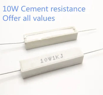 20pcs 10W 910 1.2K 1.5K 1.6K 10K 1K 2.2Kohm 910R 1.2KR 1.5KR 1.6KR 10KR 1KR 2.2K Ceramic Cement Power Resistance Resistor 10W 5%
20pcs 10W 910 1.2K 1.5K 1.6K 10K 1K 2.2Kohm 910R 1.2KR 1.5KR 1.6KR 10KR 1KR 2.2K Ceramic Cement Power Resistance Resistor 10W 5%