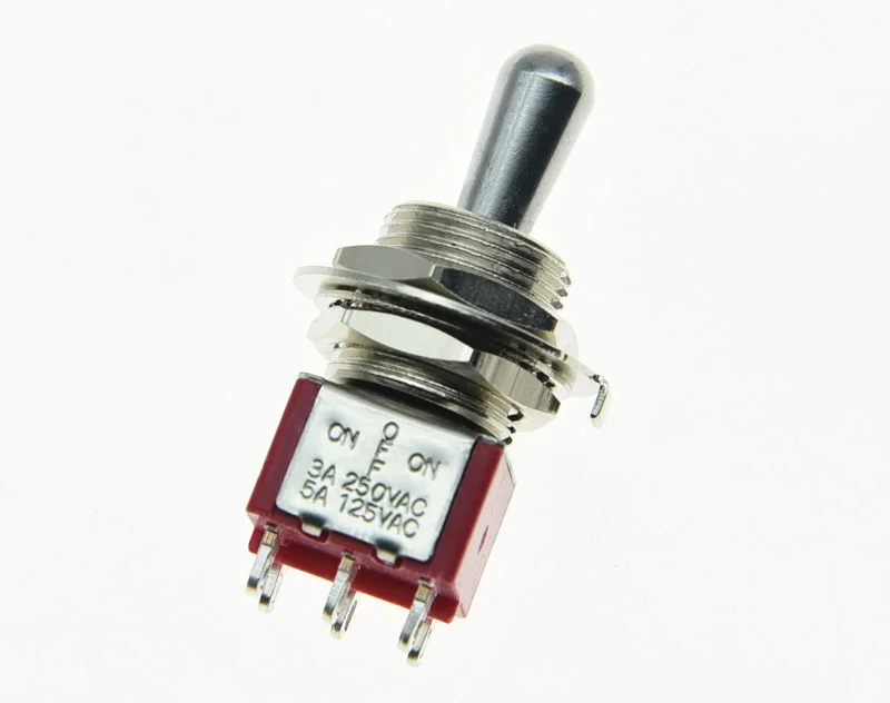 Гитарный DPDT 3 Way ON OFF Toggle Switch герметичный усилитель для толстой летучей мыши | Спорт