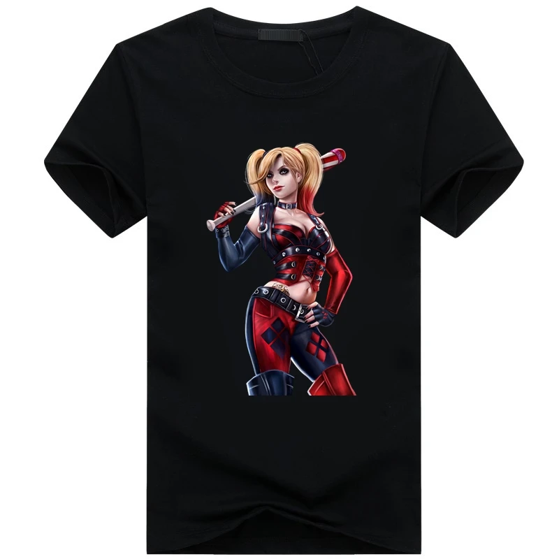 WBDDT Sexy Harley Quinn T-shirt Men Women Game Fans Print Cotton Top Thermal Transfer Tees Suit Homme Drop Shipping
WBDDT Sexy Harley Quinn T-shirt Men Women Game Fans Print Cotton Top Thermal Transfer Tees Suit Homme Drop Shipping