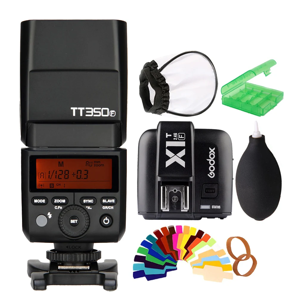 GODOX Mini TT350F X1T-F TTL HSS 2.4GHz 1/8000 s GN36 Flash Pocket lights TT350 + X1TF Trigger for Fujifilm Cameras
GODOX Mini TT350F X1T-F TTL HSS 2.4GHz 1/8000 s GN36 Flash Pocket lights TT350 + X1TF Trigger for Fujifilm Cameras