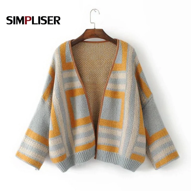 Women Fashion Cadigans 2019 Open Knitted Outwear Oversize Sweaters Striped Female Knitwear Winter Sweater Women Popcorn Jumpers
Women Fashion Cadigans 2019 Open Knitted Outwear Oversize Sweaters Striped Female Knitwear Winter Sweater Women Popcorn Jumpers