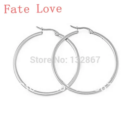 Fate Love Lot 5pair Surgical Stainless steel Plain Round Hoop Earrings 60mm
Fate Love Lot 5pair Surgical Stainless steel Plain Round Hoop Earrings 60mm