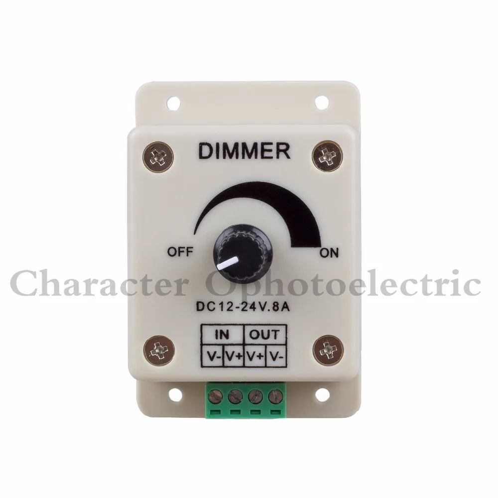 LED Dimmer DC 24V 12V 8A Light Bright Brightness Adjustable Controller Single Color LED controller for 5050 3528 LED Strip
LED Dimmer DC 24V 12V 8A Light Bright Brightness Adjustable Controller Single Color LED controller for 5050 3528 LED Strip