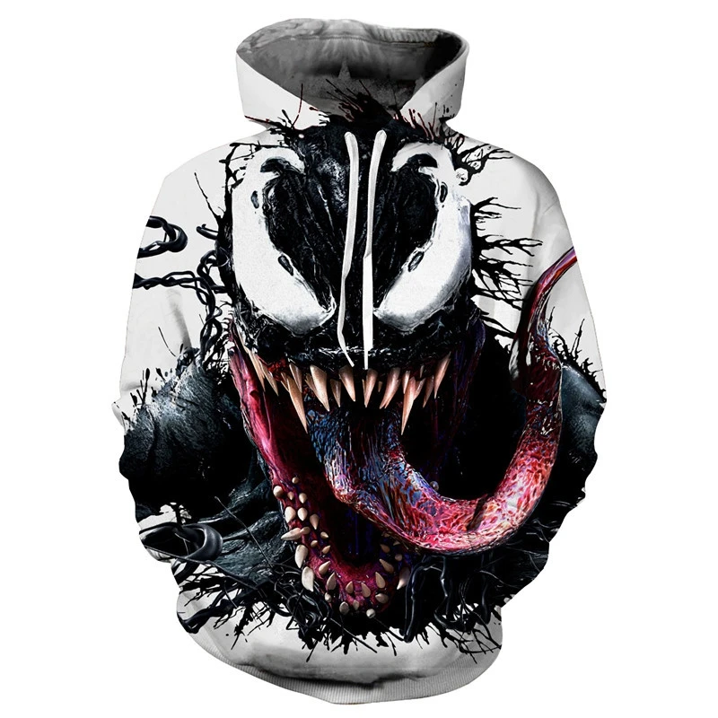 Super Hero Venom Hoodie 3D Print Top Hoodie Venom Edward Brock Cosplay Costume Jacket Men's Thick Sweatshirt
Super Hero Venom Hoodie 3D Print Top Hoodie Venom Edward Brock Cosplay Costume Jacket Men's Thick Sweatshirt
