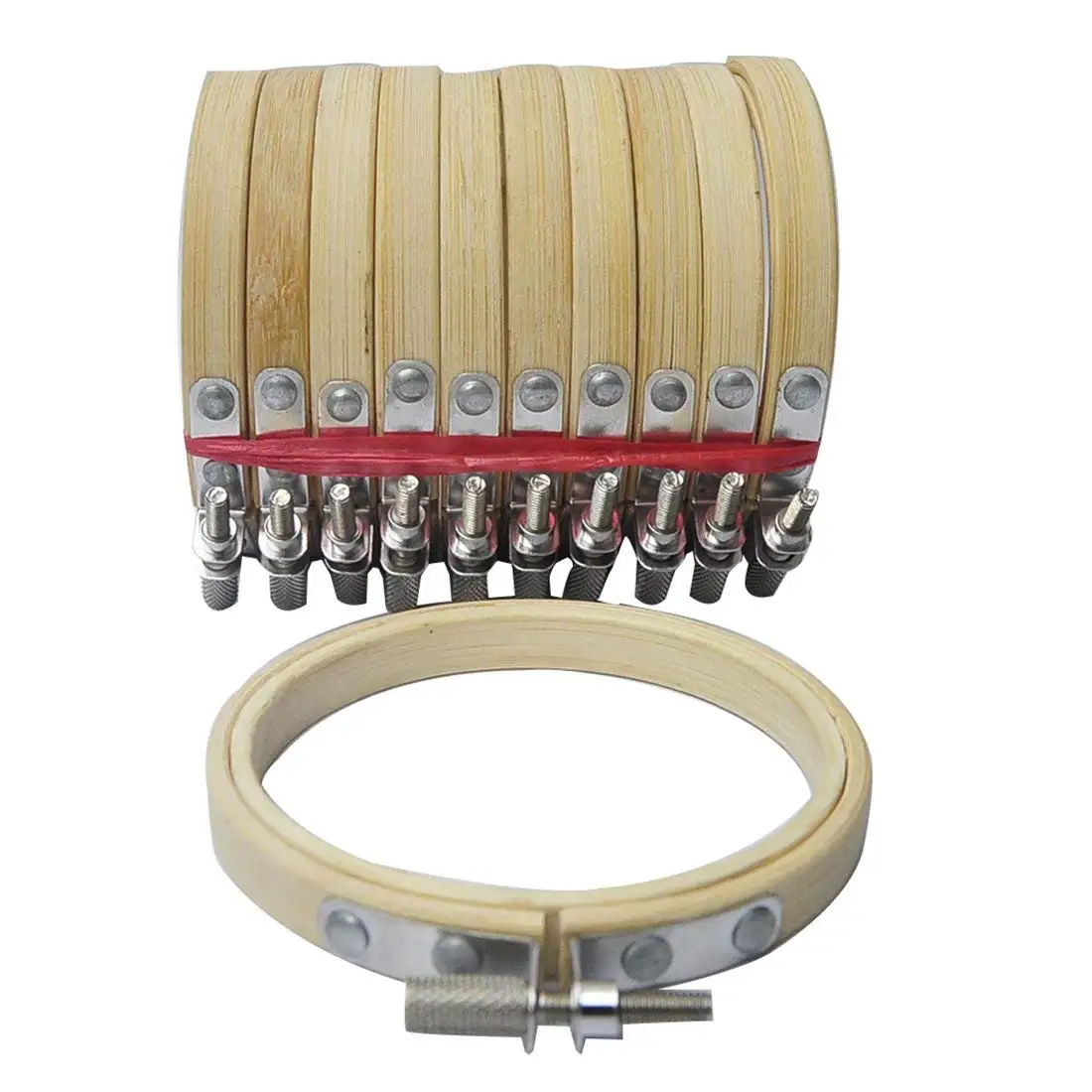 10 Pieces 3inch 8cm Round Wooden Embroidery Hoops Set Bulk Wholesale Adjustable Bamboo Circle Cross Stitch Hoop Ring
10 Pieces 3inch 8cm Round Wooden Embroidery Hoops Set Bulk Wholesale Adjustable Bamboo Circle Cross Stitch Hoop Ring