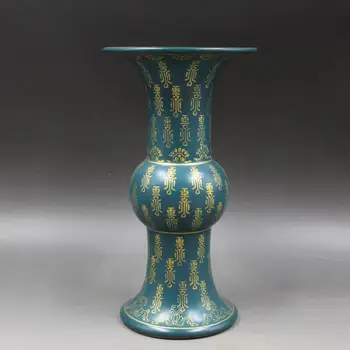 Free delivery for Yong Zheng peacock blue glaze vase Wanshou antique porcelain bottle Home Furnishing retro ornaments
Free delivery for Yong Zheng peacock blue glaze vase Wanshou antique porcelain bottle Home Furnishing retro ornaments