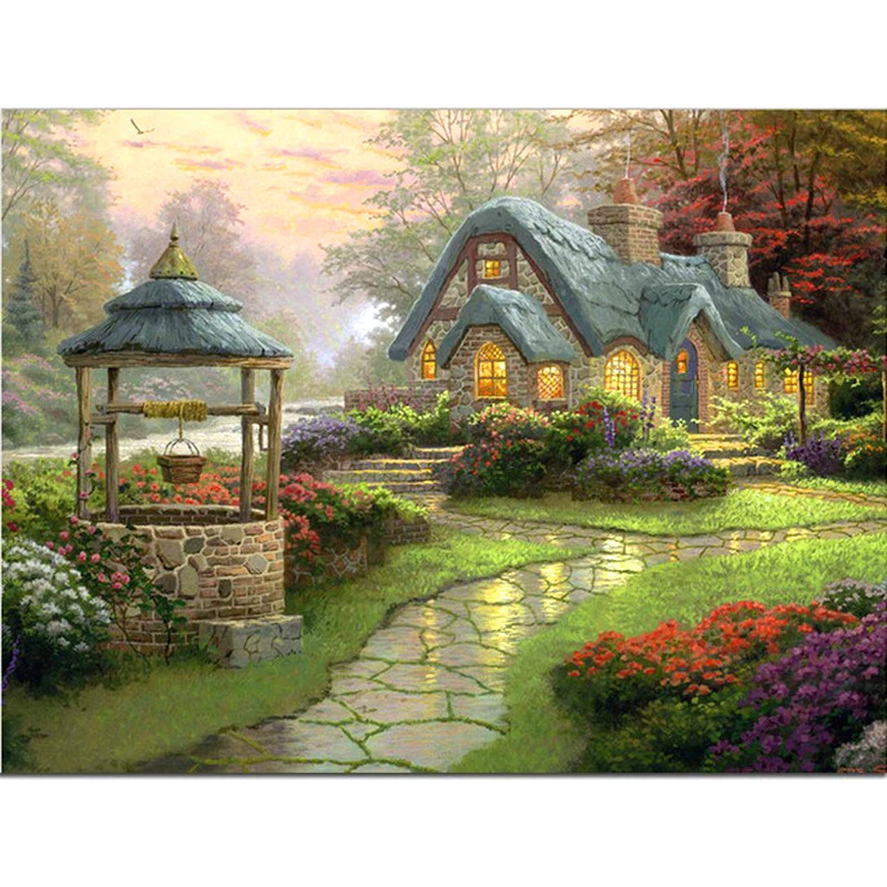 5D DIY Diamond Embroidery Forest Cottage Landscape Diamond Painting Cross Stitch Full Square Rhinestone Mosaic Decor GT
5D DIY Diamond Embroidery Forest Cottage Landscape Diamond Painting Cross Stitch Full Square Rhinestone Mosaic Decor GT