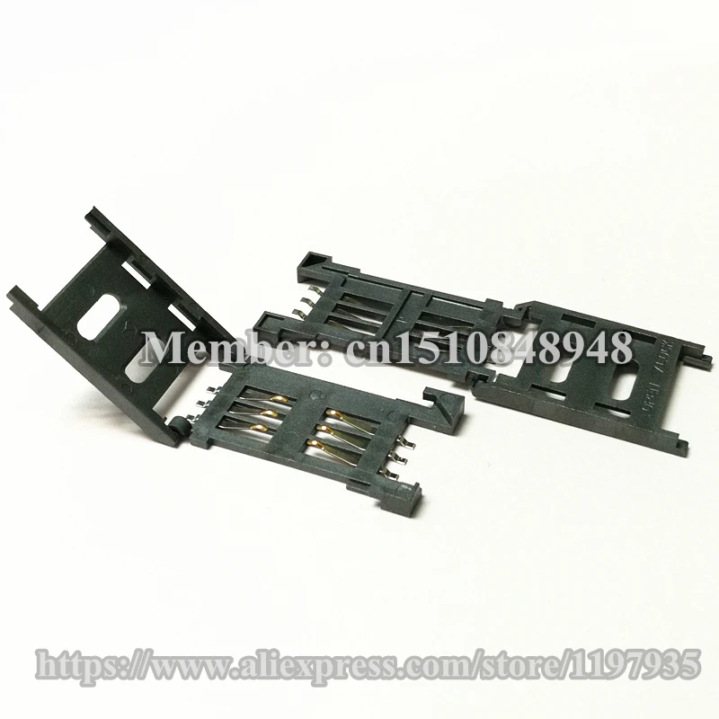 2.54 6PIN SIM card slot Supporting SIM908 SIM900 SIM5320 SIM800E SIM Card holder 6P SMT
2.54 6PIN SIM card slot Supporting SIM908 SIM900 SIM5320 SIM800E SIM Card holder 6P SMT