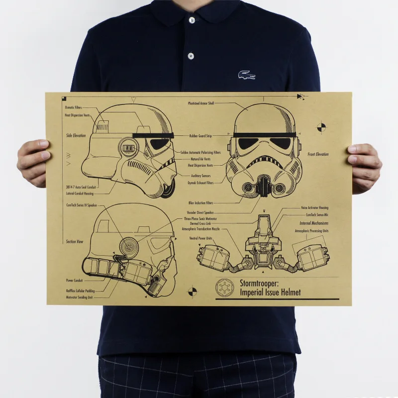 Star Wars Storm Trooper/Role design drawings B/classic Hollywood movie/kraft paper/Retro Poster/decorative painting51x35.5cm
Star Wars Storm Trooper/Role design drawings B/classic Hollywood movie/kraft paper/Retro Poster/decorative painting51x35.5cm