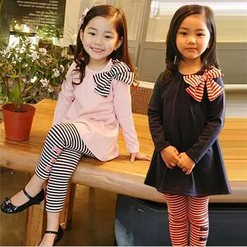 Girls Clothes Children Clothing Set 2020 New Long Sleeve Bow Shirts Striped Leggings Spring Autumn 3 4 5 6 7 8 Year Kids Suits
Girls Clothes Children Clothing Set 2020 New Long Sleeve Bow Shirts Striped Leggings Spring Autumn 3 4 5 6 7 8 Year Kids Suits