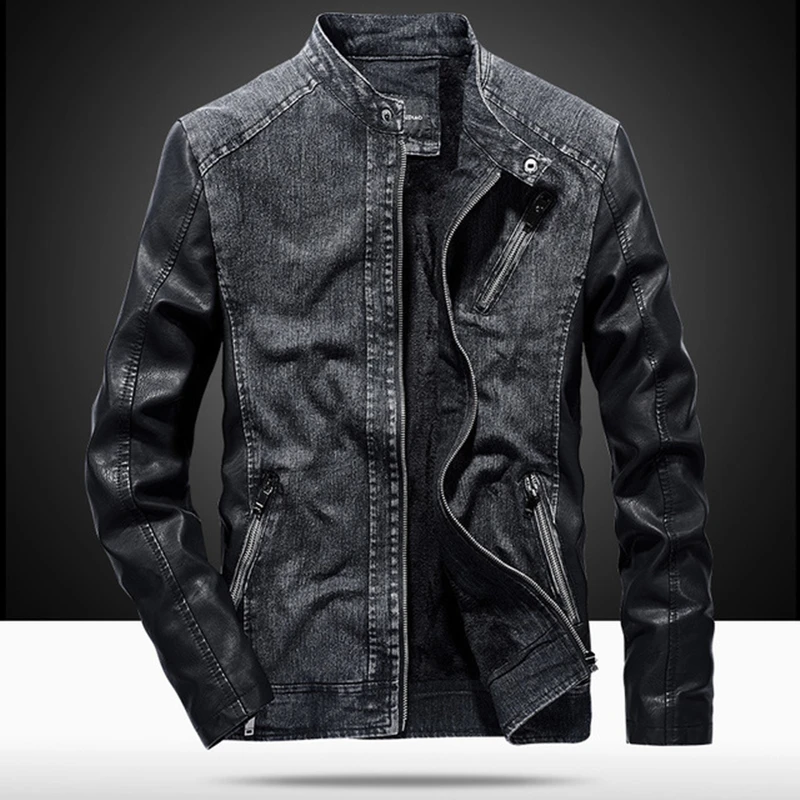 Leather Denim Jacket Men Autumn Fashion Jeans Jacket Male Slim Fit Windbreaker Coat Outwear Jacket And Coats Mens Bomber Jackets
Leather Denim Jacket Men Autumn Fashion Jeans Jacket Male Slim Fit Windbreaker Coat Outwear Jacket And Coats Mens Bomber Jackets