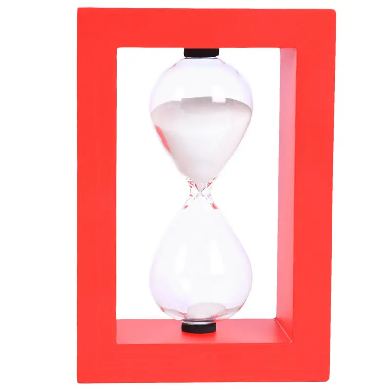 Wooden Frame Hourglass Sand Timer Black Frame Blue Sand ... (Red Frame White 30 Minutes)
Wooden Frame Hourglass Sand Timer Black Frame Blue Sand ... (Red Frame White 30 Minutes)