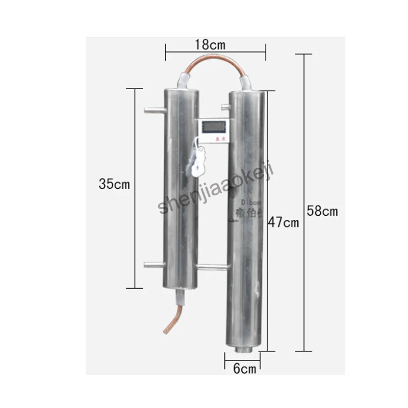 Дистиллятор из нержавеющей стали 20л 304 медный дистиллятор с охлаждающей катушкой