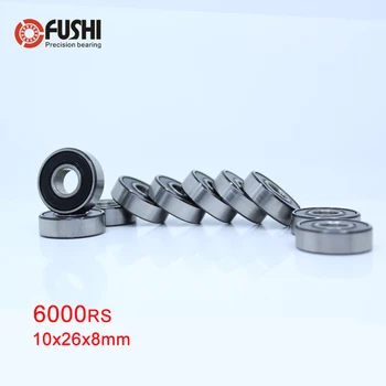 

6000-2RS Bearing ABEC-5 10PCS 10*26*8 mm Deep Groove Ball Bearings 6000RS 180100 RS 6000 2RS