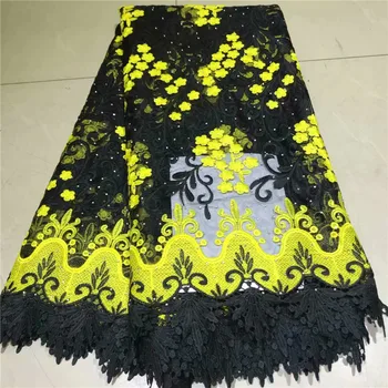 African stones Lace Fabric 2019 High Quality Lace French Water soluble Tulle Lace Nigerian Lace Fabrics For Wedding yelllow
African stones Lace Fabric 2019 High Quality Lace French Water soluble Tulle Lace Nigerian Lace Fabrics For Wedding yelllow