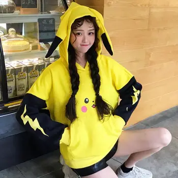 Women's Hoody Harajuku Thick Ulzzang Cute Print Loose Lazy Hooded Girl Vintage Kawaii Jumper For Women Hoodies Velvet Casual
Women's Hoody Harajuku Thick Ulzzang Cute Print Loose Lazy Hooded Girl Vintage Kawaii Jumper For Women Hoodies Velvet Casual
