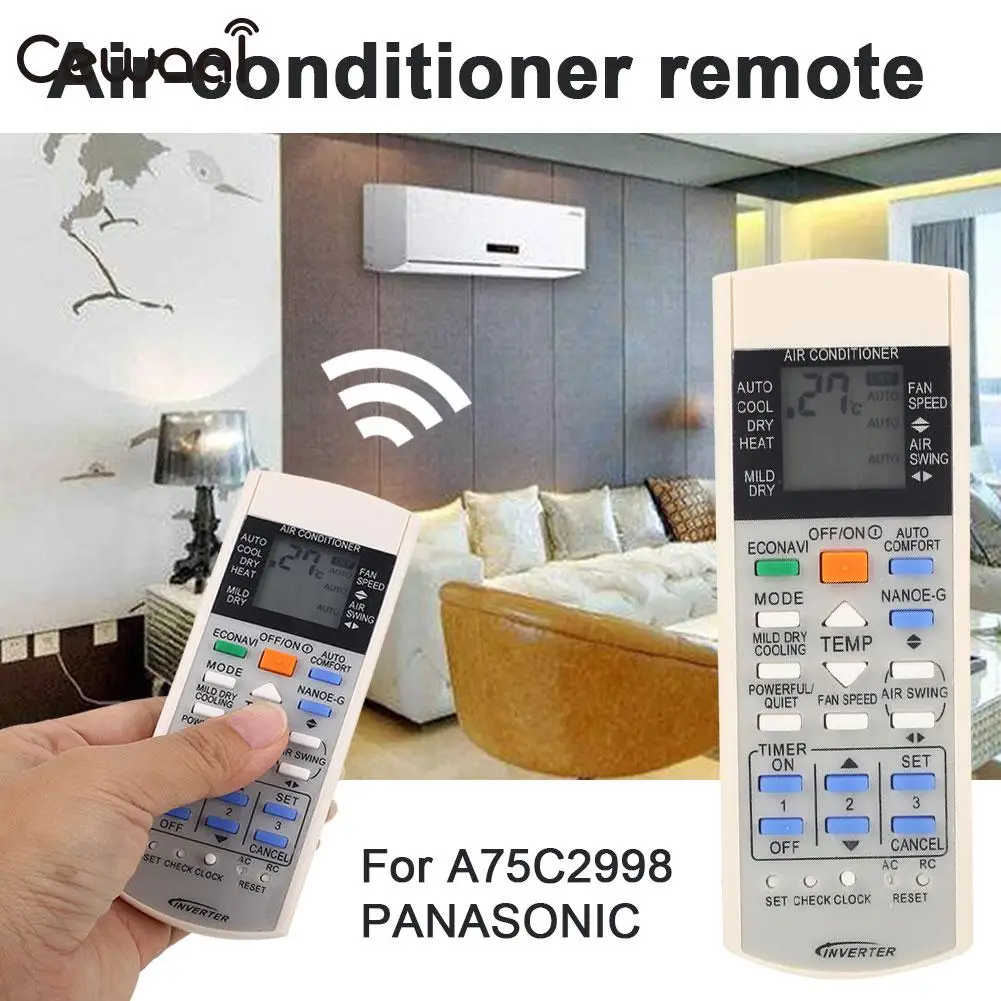 Premium A75C2998 Remote Controller White Silicone Button LCD Handheld RC Air Conditioner Panasonic
Premium A75C2998 Remote Controller White Silicone Button LCD Handheld RC Air Conditioner Panasonic