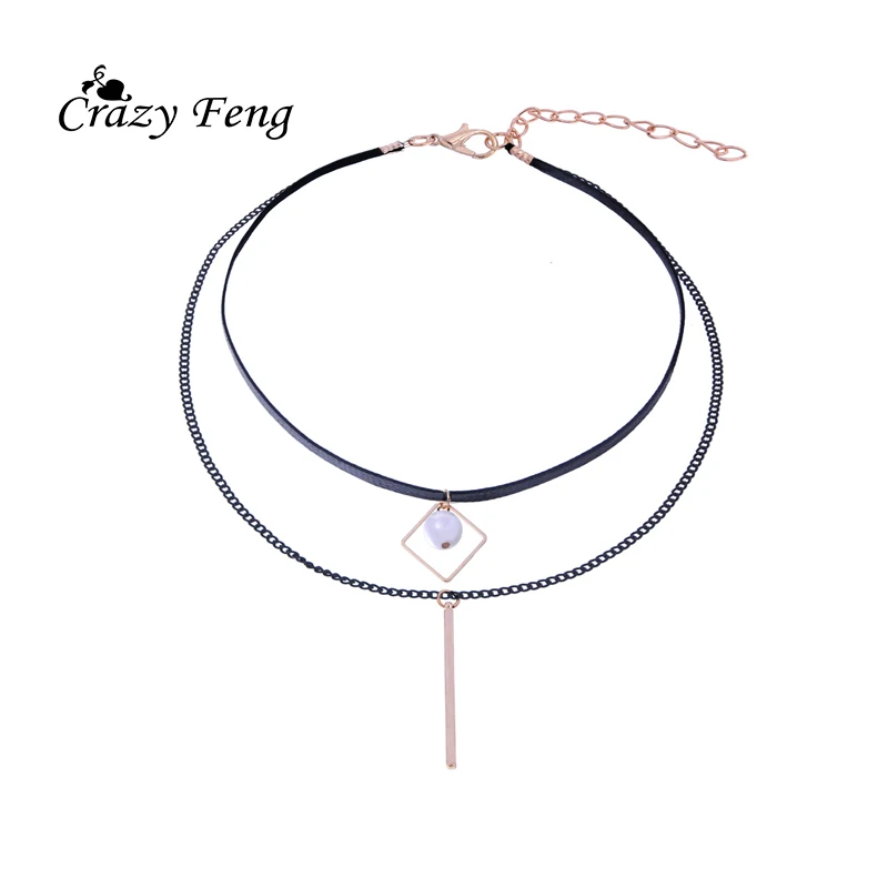 2017 Classic Imitation Pearl Chockers Pendient For Female Gold Color Layered Leather Collares Necklace Steampunk Choker Jewelry
2017 Classic Imitation Pearl Chockers Pendient For Female Gold Color Layered Leather Collares Necklace Steampunk Choker Jewelry