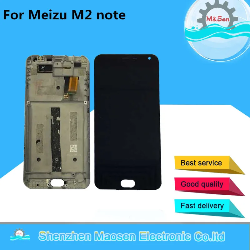 M&Sen For 5.5'' Meizu m2 Note meilan note 2 LCD screen display+touch panel digitizer with frame black free shipping
M&Sen For 5.5'' Meizu m2 Note meilan note 2 LCD screen display+touch panel digitizer with frame black free shipping