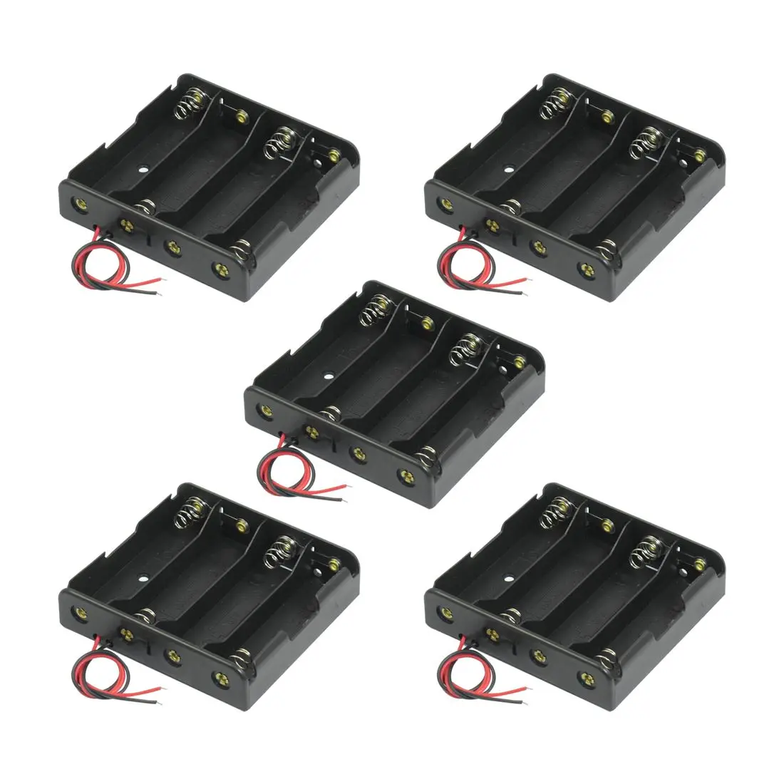 HFES 5pcs Plastic Durable Battery Holder Storage Box Case for 4x18650 |