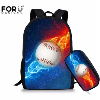FORUDESIGNS 2Pcs/set Ice and fire Baseball Printing School Bags for Boys Kids Bags Children Backpack Book Bag Mochila Infantil
FORUDESIGNS 2Pcs/set Ice and fire Baseball Printing School Bags for Boys Kids Bags Children Backpack Book Bag Mochila Infantil