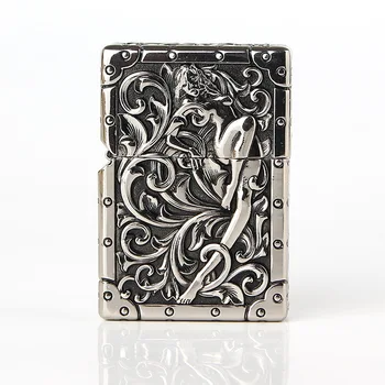 Metal lighters, flower fairy pure copper carvings of kerosene lighters,Craft gift lighter.Gifts for men.
Metal lighters, flower fairy pure copper carvings of kerosene lighters,Craft gift lighter.Gifts for men.
