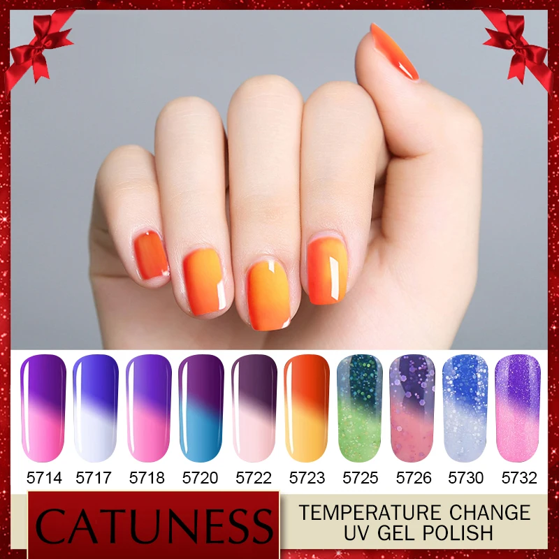 CATUNESS Thermal Chameleon Series Gel Polish Temperature Change 29 Color Nail Varnish Changing UV Gel Lacquer Colorful Nail Art
CATUNESS Thermal Chameleon Series Gel Polish Temperature Change 29 Color Nail Varnish Changing UV Gel Lacquer Colorful Nail Art