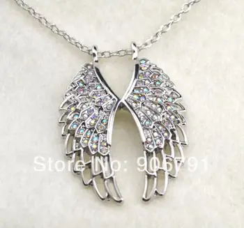 Fashion Multicoloured Crystal Rhinestone Angel Wings Pendant Necklace Love Jewelry(A120791)
Fashion Multicoloured Crystal Rhinestone Angel Wings Pendant Necklace Love Jewelry(A120791)