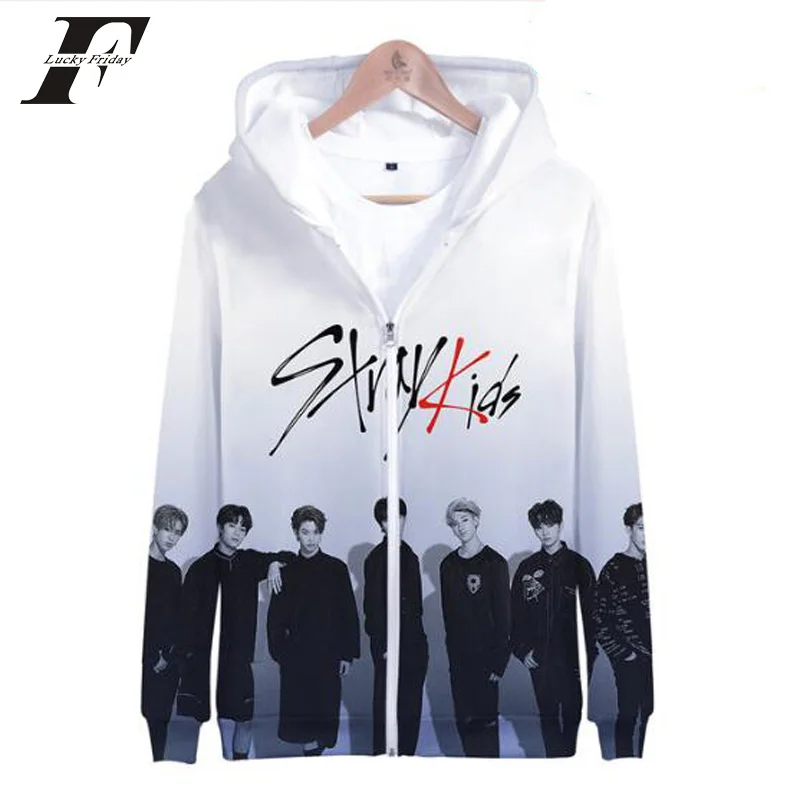 LUCKYFRIDAYF 2019 Moletom KPOP бродячие детские женские толстовки свитшоты Straykids MINHO WOOJIN CHANGBIN