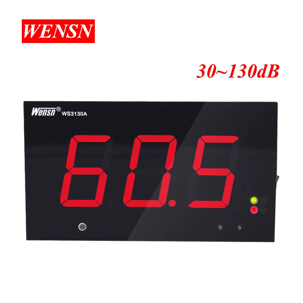 Wensn Digital Decibel Meter Sound Level Meter 30~130dB A/C Feature Noise Measurement for Bar/Office/Home Wall Hanging Type
Wensn Digital Decibel Meter Sound Level Meter 30~130dB A/C Feature Noise Measurement for Bar/Office/Home Wall Hanging Type