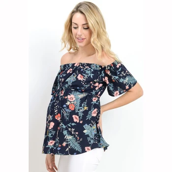 Maternity Clothing Shoulderless Loose Tie Floral Printed Maternity Top Fashion Pregnancy Shirts Maternity Clothes
Maternity Clothing Shoulderless Loose Tie Floral Printed Maternity Top Fashion Pregnancy Shirts Maternity Clothes